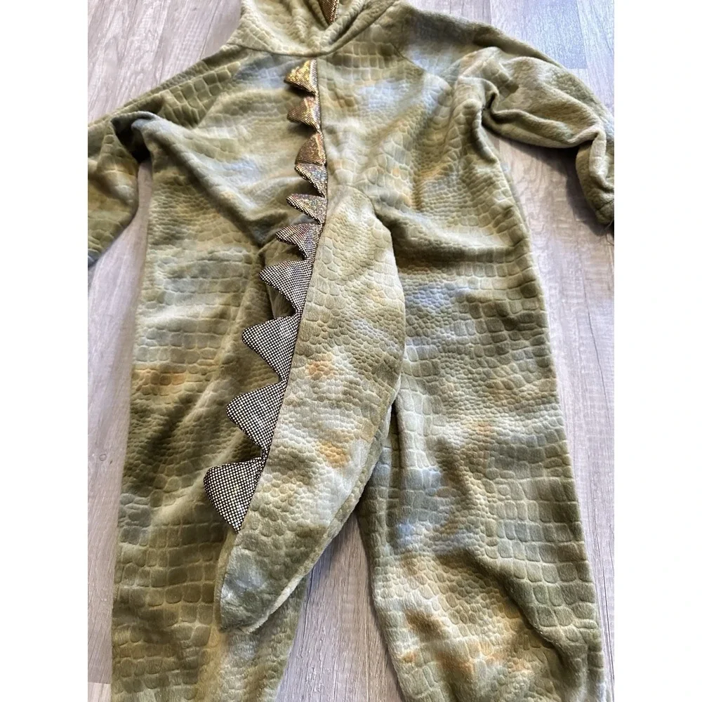 Imagination Workshop Toddler dragon costume Full front zip Hood‎  tail 2-3-4yrs.